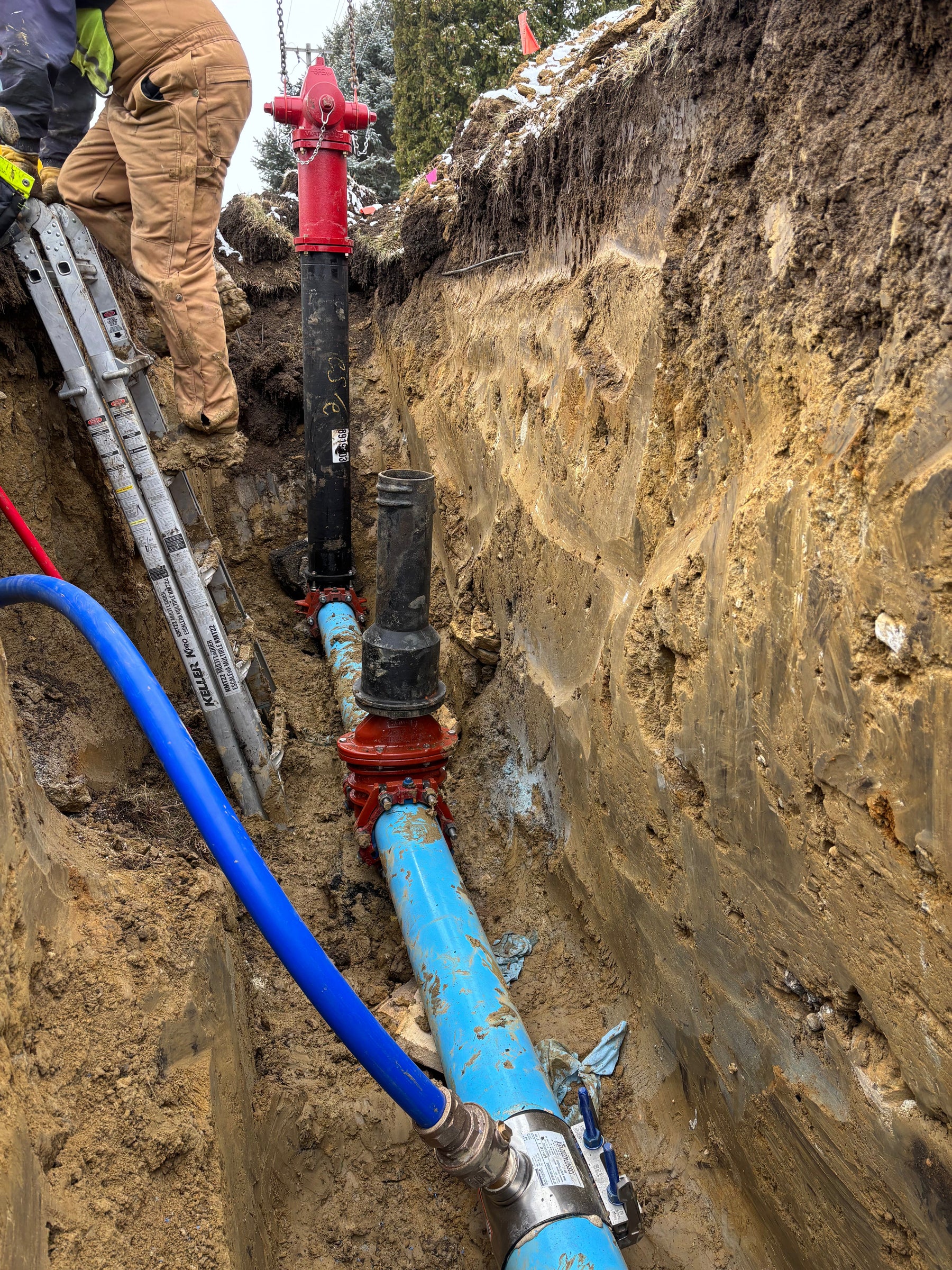 mound septic system installation at a rural lake home in Becker County MN