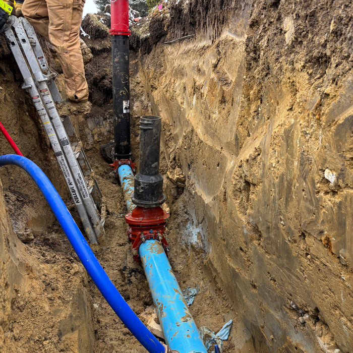 mound septic system installation at a rural lake home in Becker County MN