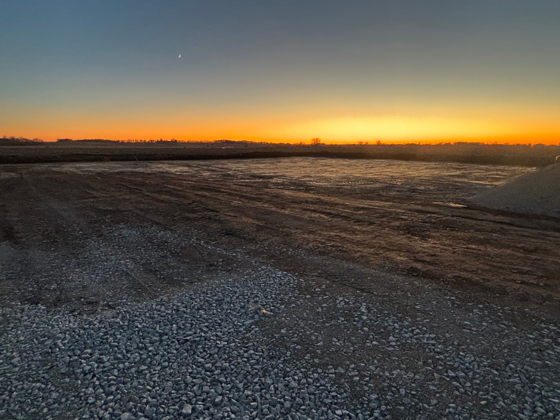 Drain field installation site near Pelican Rapids, MN